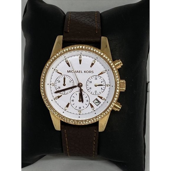Michael Kors Ritz MK6324 Women\'s Brown Leather Ana main image 11